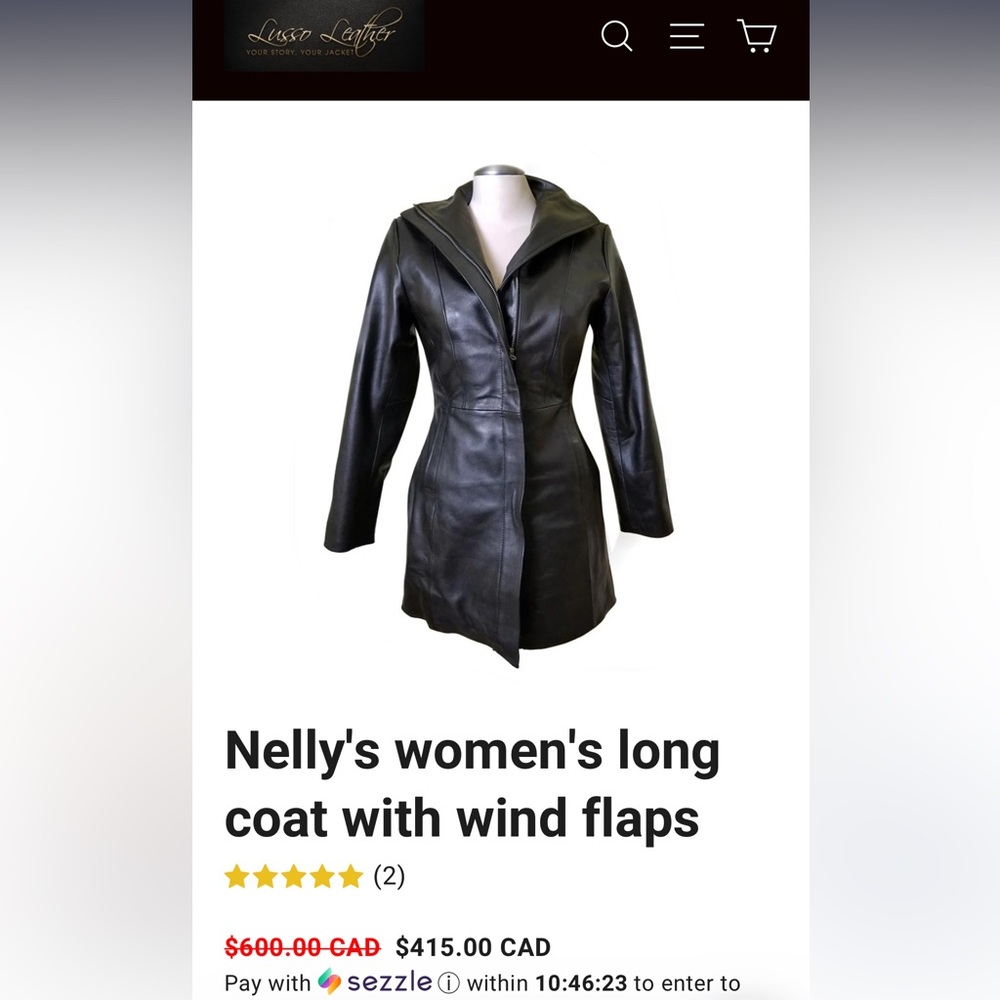 Lambskin Leather Coat - LUSSO
